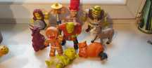 Shrek Kot w butach figurki 7szt zestaw Noc w muzeum,,garfield