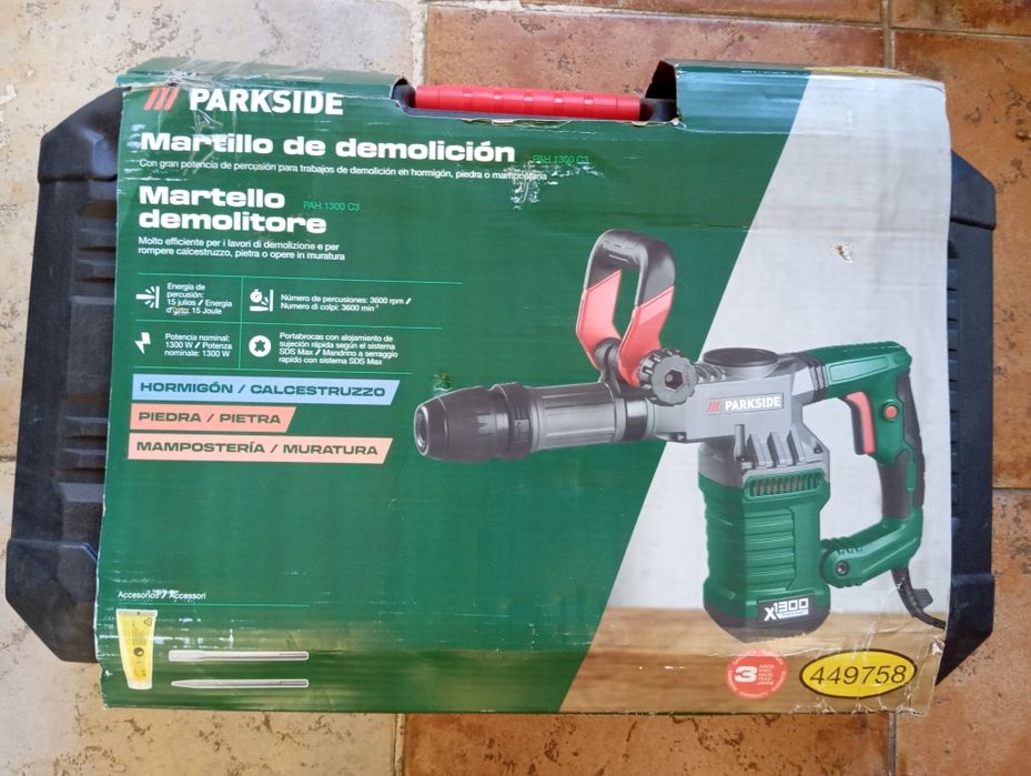 Martelo de demolição Parkside 15 joules