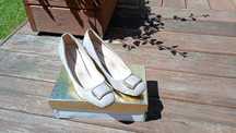 Buty na obcasie zamszowe 40