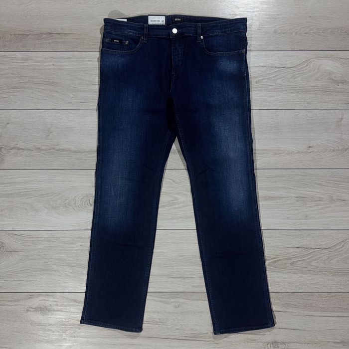 НОВІ Темно сині джинси BOSS Slim Fit Stretch, Розмір 36/30, оригінал