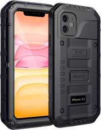 Beeasy iPhone 11 etui wodoodporne pancerne kurz brud IP68 metalowa