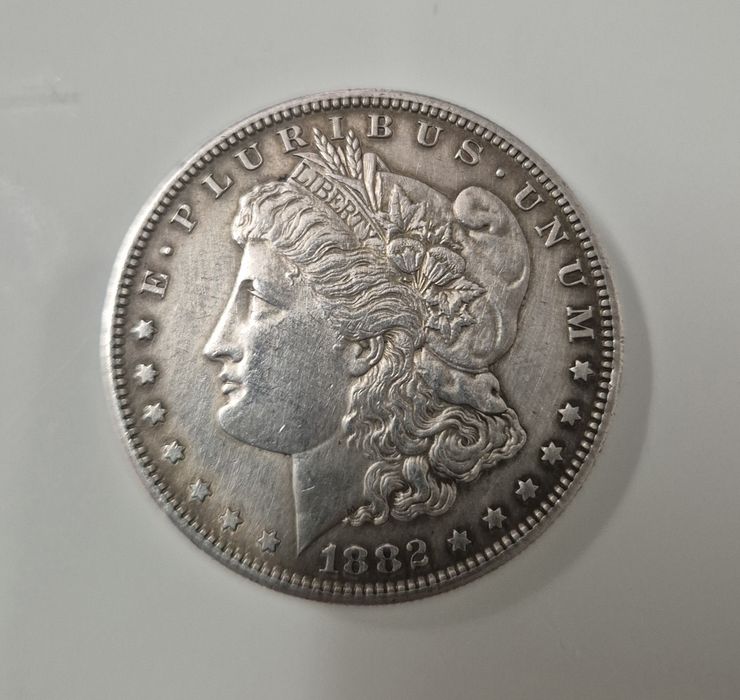 Moeda 1882 Morgan dólar de prata