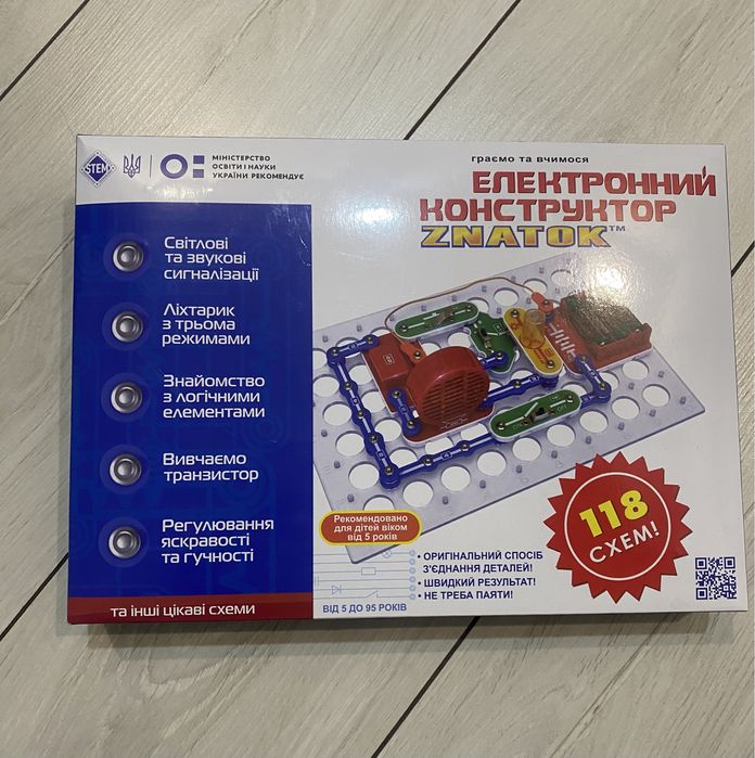 Електронний конструктор Znatok (118 схем)