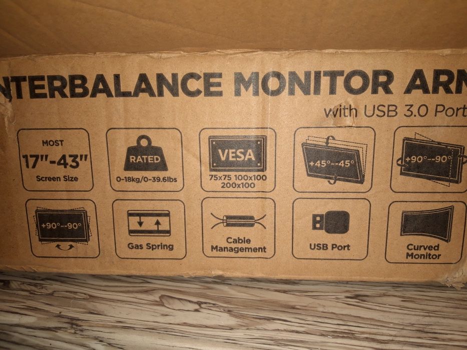 Uchwyt stojak do monitora 17-43"Putorsen 18 kg