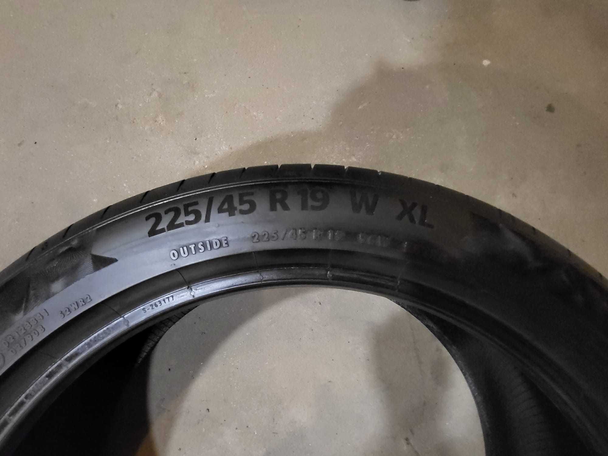 2 Opony Letnie! Continental PremiumContact 6 225/45 R19 96W XL
