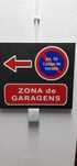 Placa indicativa de estacionamento proíbido / zona garagens