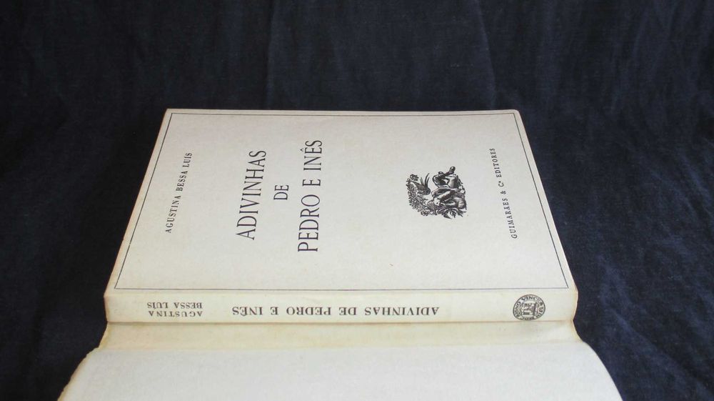 Livro As Adivinhas de Pedro e Inês Agustina Bessa Luís 1ª edição