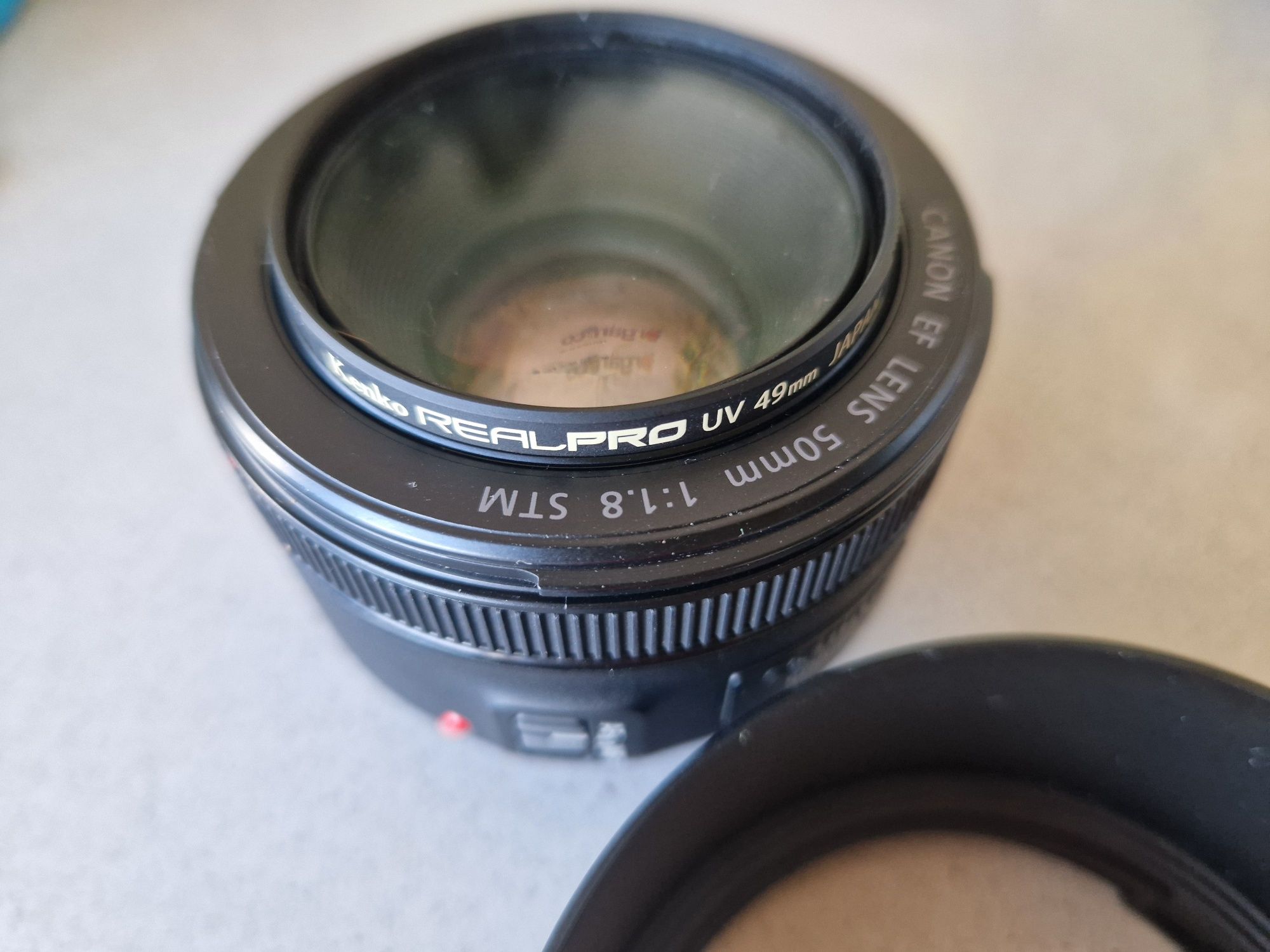 Canon EF 50mm f/1.8 STM filtro parasol