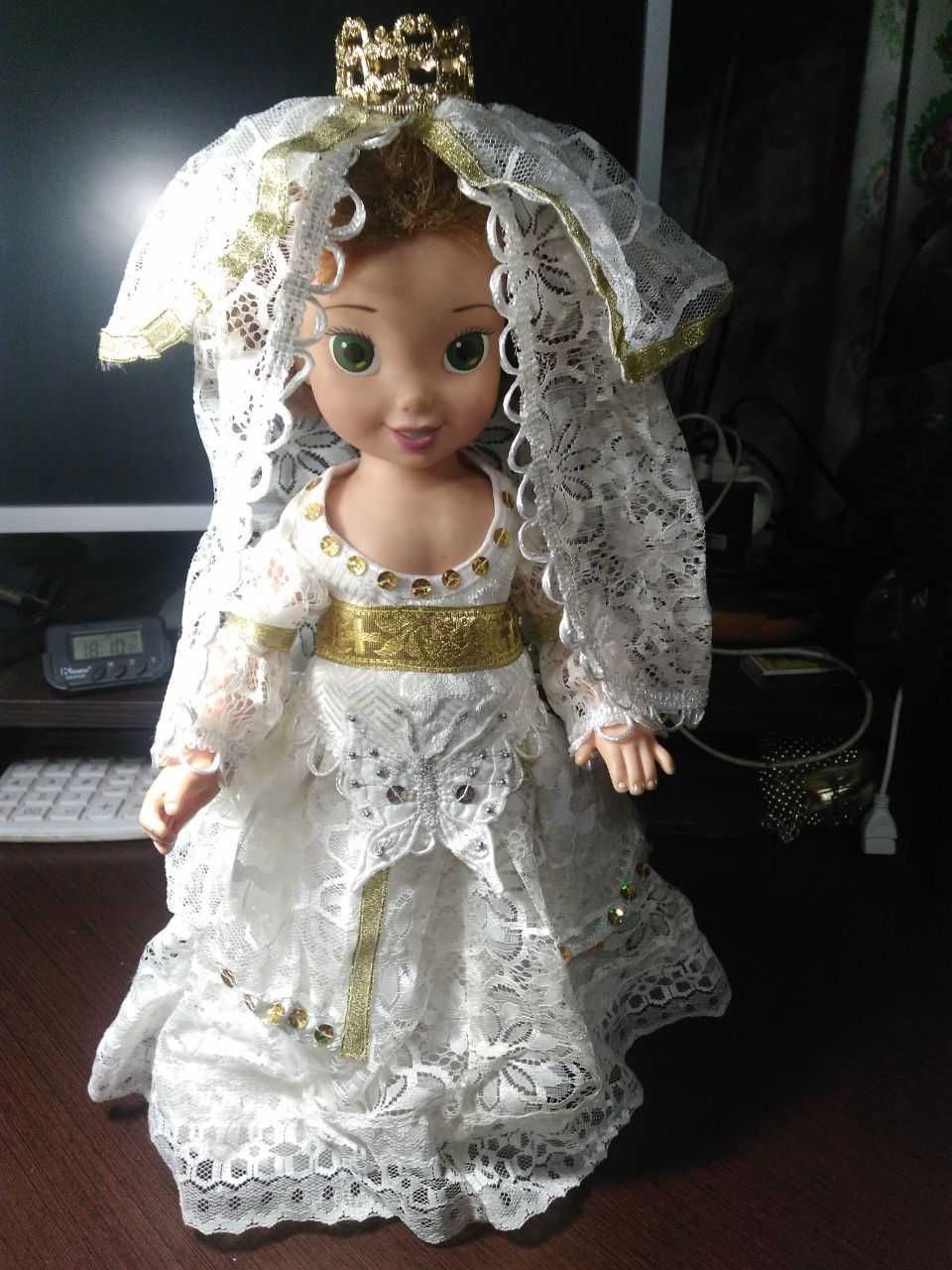 Кукла 38см Германия коллексия ручных платьев шуба сапоги СССР
