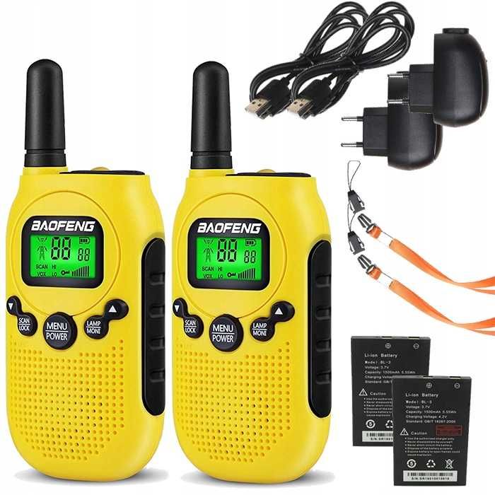 Łoki Toki Walkie Talkie Krótkofalówka Dla Dzieci Z Latarką PMR