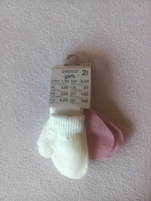 Rękawiczki niemowlęce dziewczęce nowe