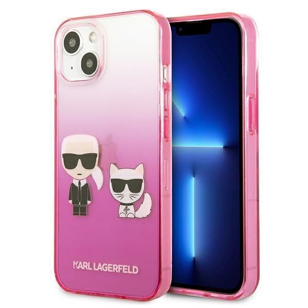 Etui Karl Lagerfeld Ikonik iPhone 13 Mini Różowy Gradient