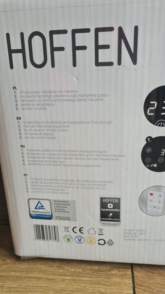 Wentylator podłogowy nowy