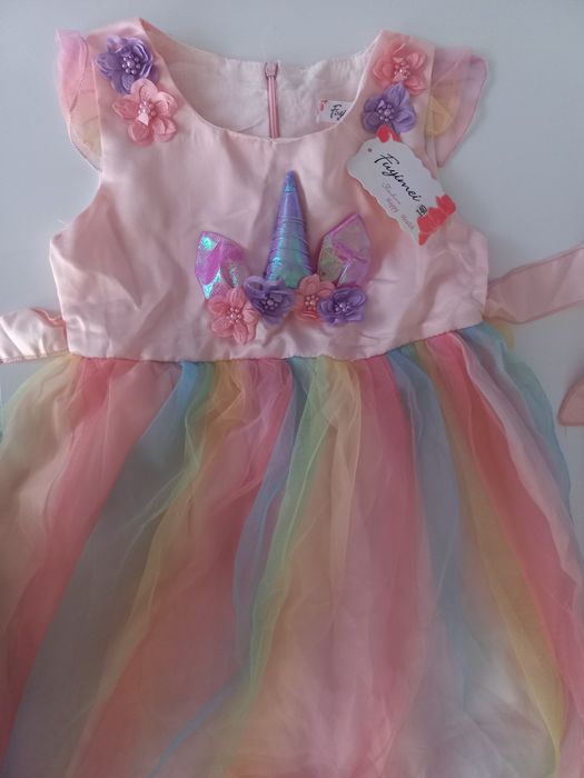 Sukienka unicorn jednorożec dla dziewczynki nowa z metkami