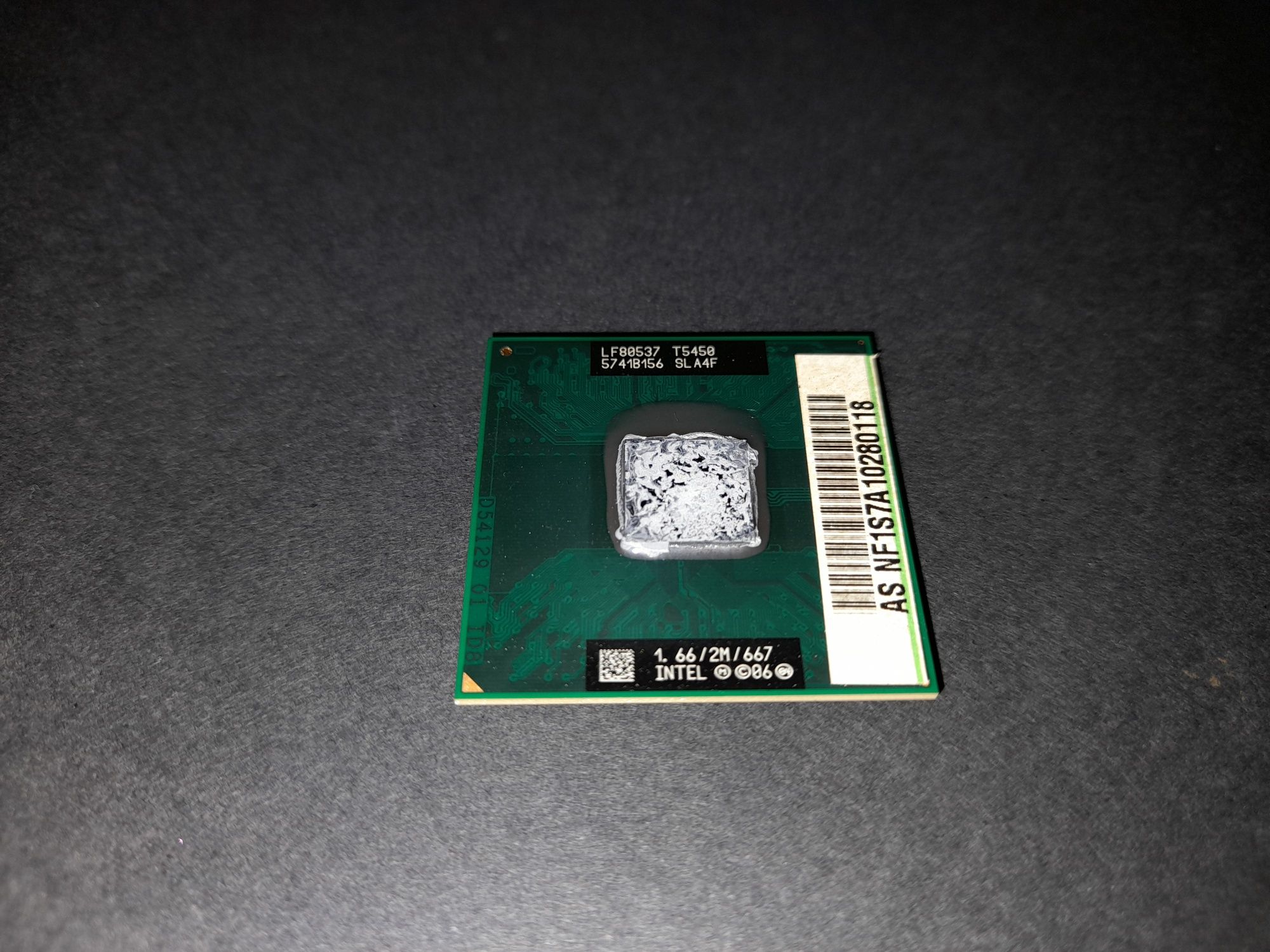 CPU intel T5450 Dual-core 1.66 GHz