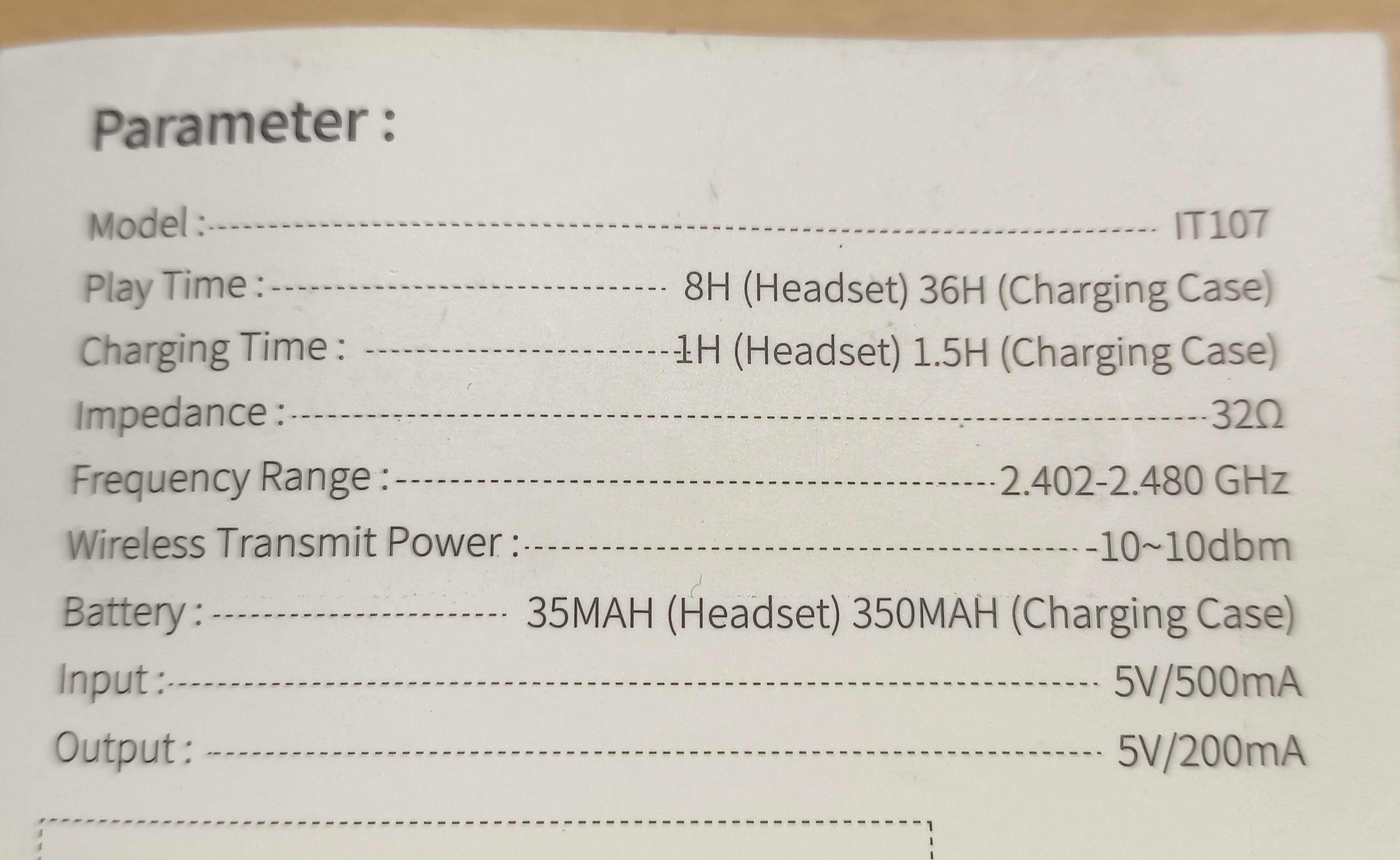 Bezprzewodowe słuchawki douszne Bluetooth 5.3 z 4 mikrofonami HD[2279]