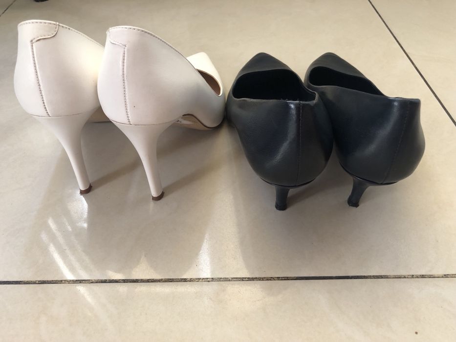 Baldinini чорні стильні жіночі туфлі та білі Dali Belleza