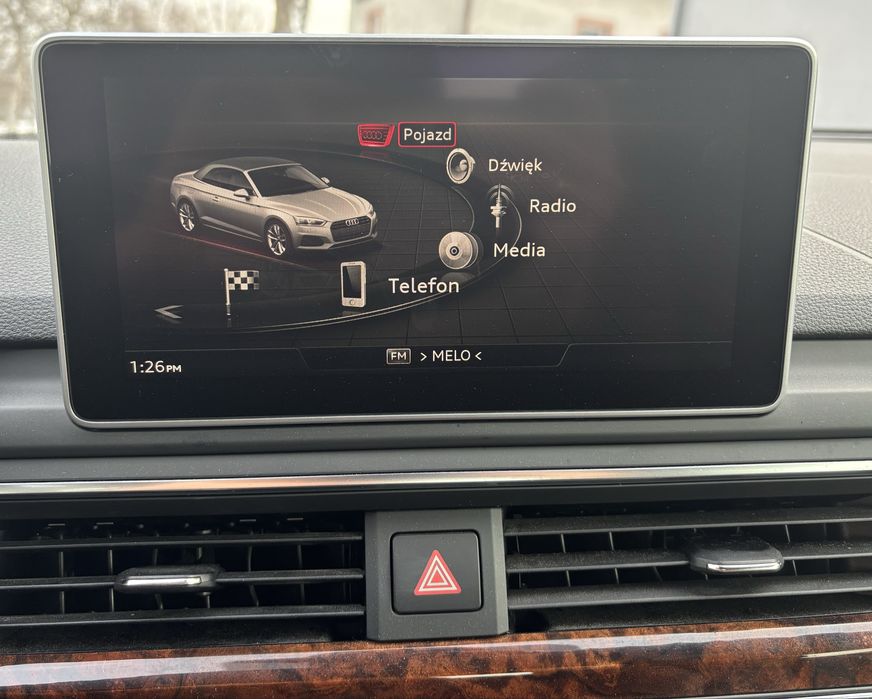 Audi USA lampa tyl kodowanie konwersja polski mapy carplay loga stacji