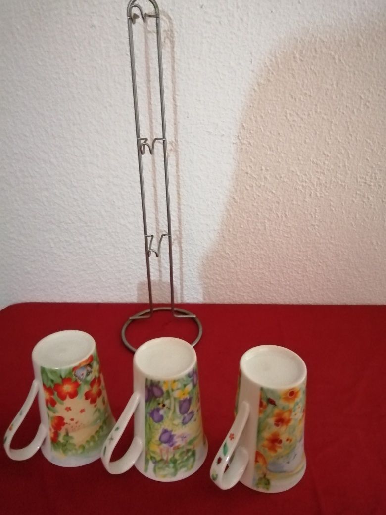 Canecas com suporte