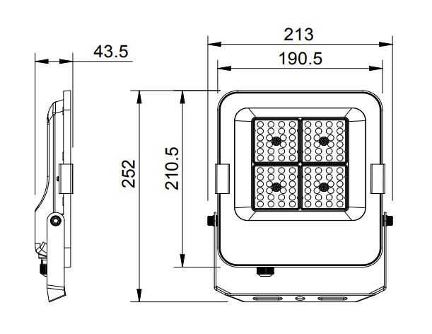 Naświetlacz przemysłowy LED 20W - 30W - 50W