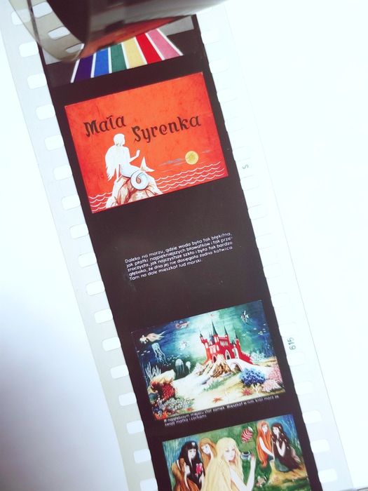 Bajka na rzutnik MAŁA SYRENKA bajki na kliszach PRL retro Ania Jacek