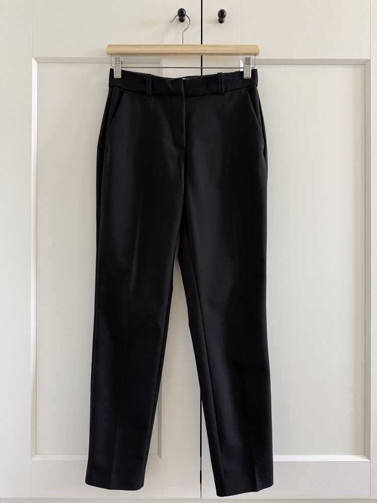 Czarne klasyczne eleganckie spodnie cygaretki prosta nogawka H&M 36 S