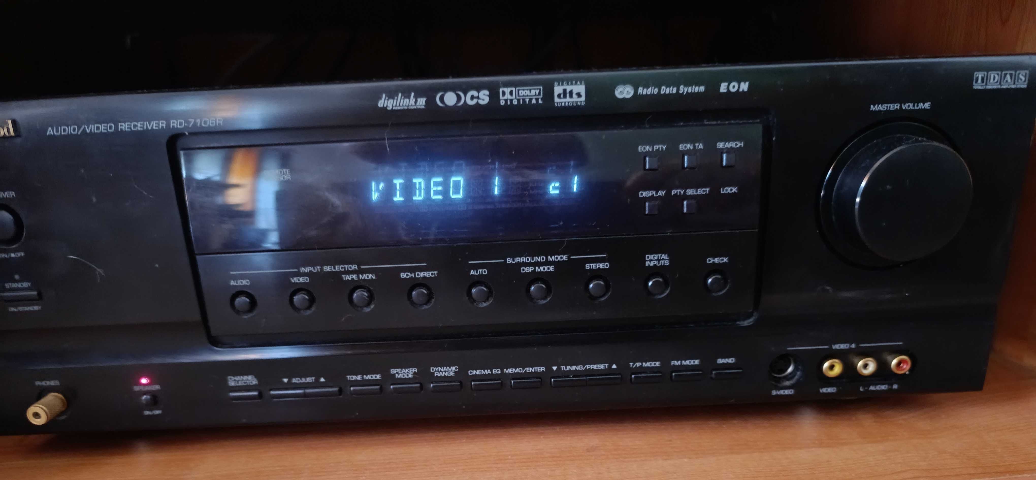 Aparelhagem Dolby Digital, DTS e Pro Logic, Sherwood RD-7106
