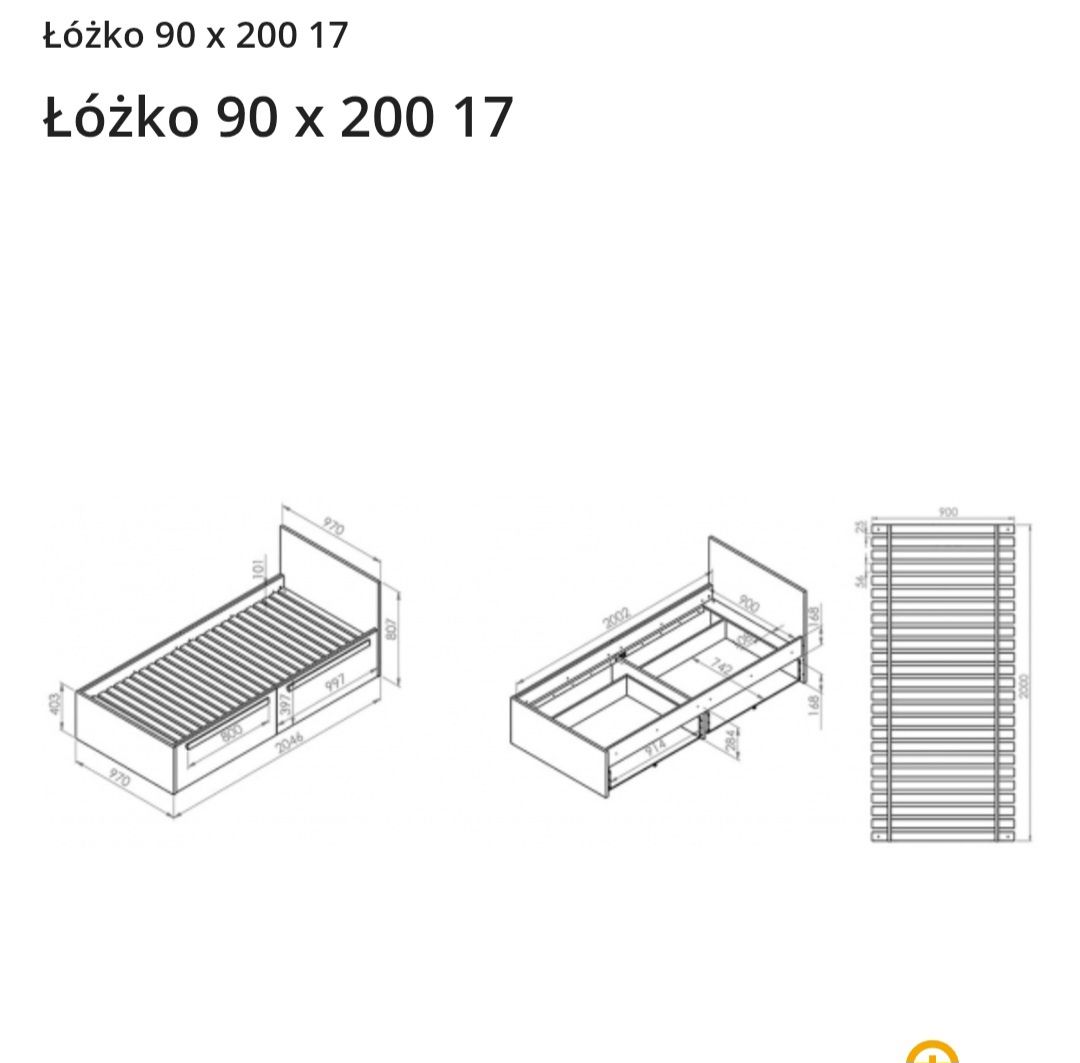 Łóżko młodzieżowe