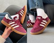 БЕЗ ПЕРЕДОПЛАТ‼️ Жіночі кросівки Adidas Spezial Velvet Bordo спешл