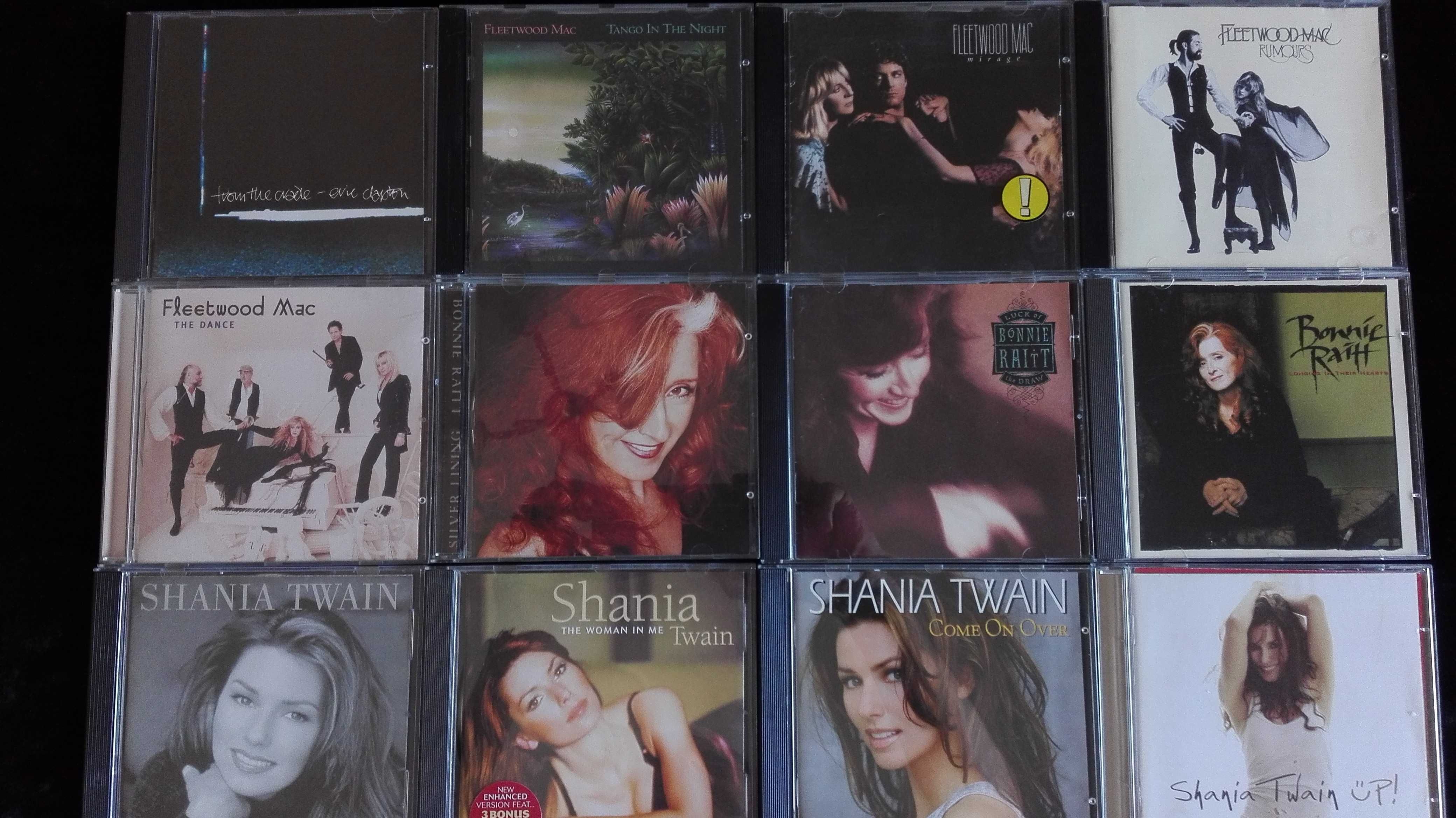CDs Fleetwood Mac, Tina Turner, Eric Clapton, Coldplay e outros