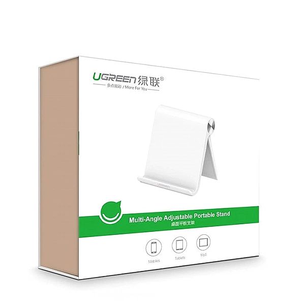 Ugreen biurkowy stojak podstawka uchwyt na telefon biały (LP115, 30485