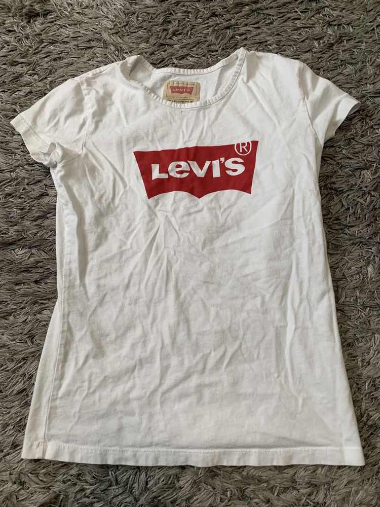 Koszulka tshirt dziecięca chłopięca Levis biała