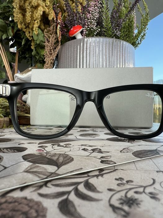 Okulary Meta Rayban Wayfarer czarny mat | jak nowe!