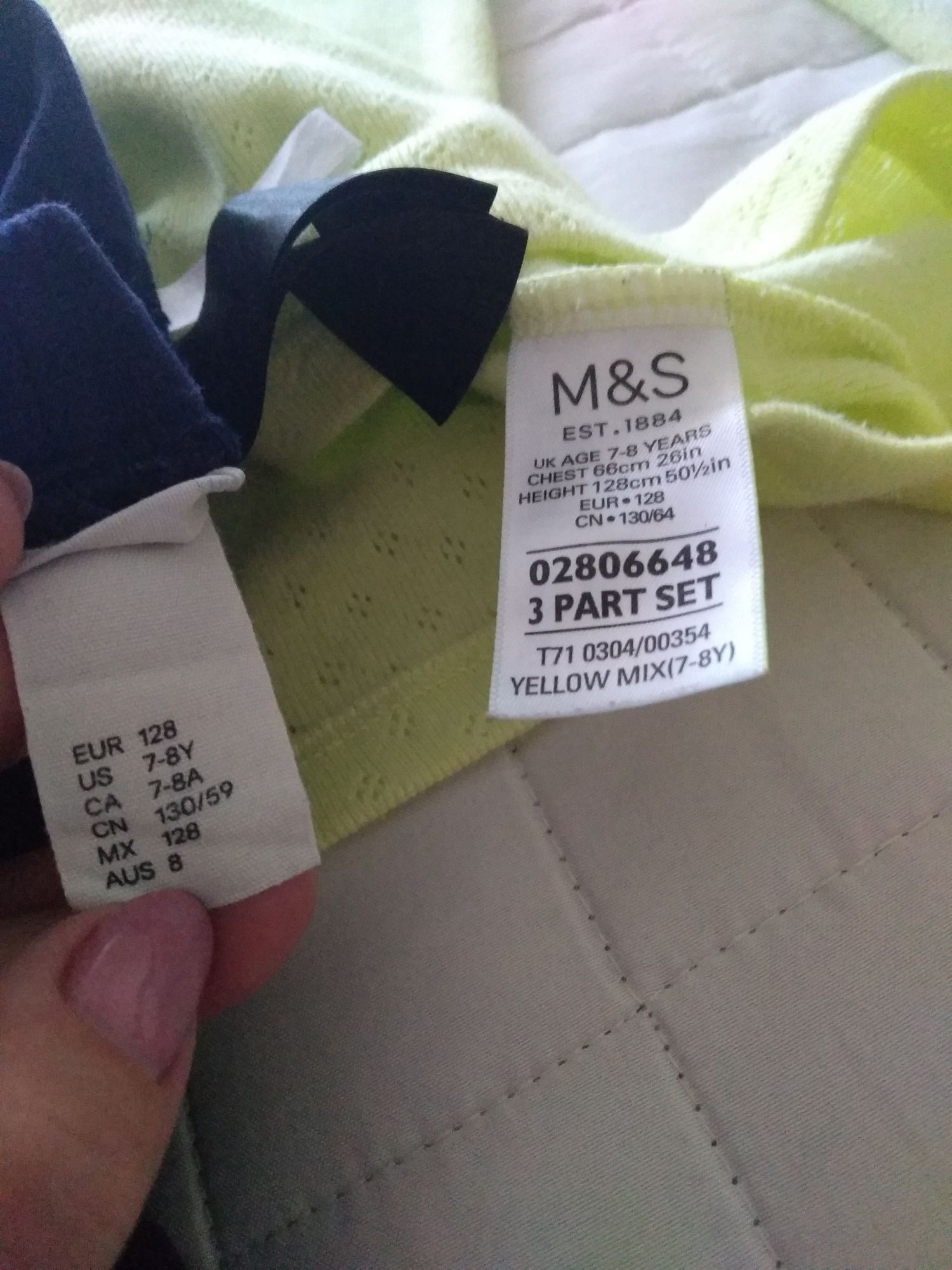 Jak nowa bluzka spódniczka r. 122/128 H&M M&S