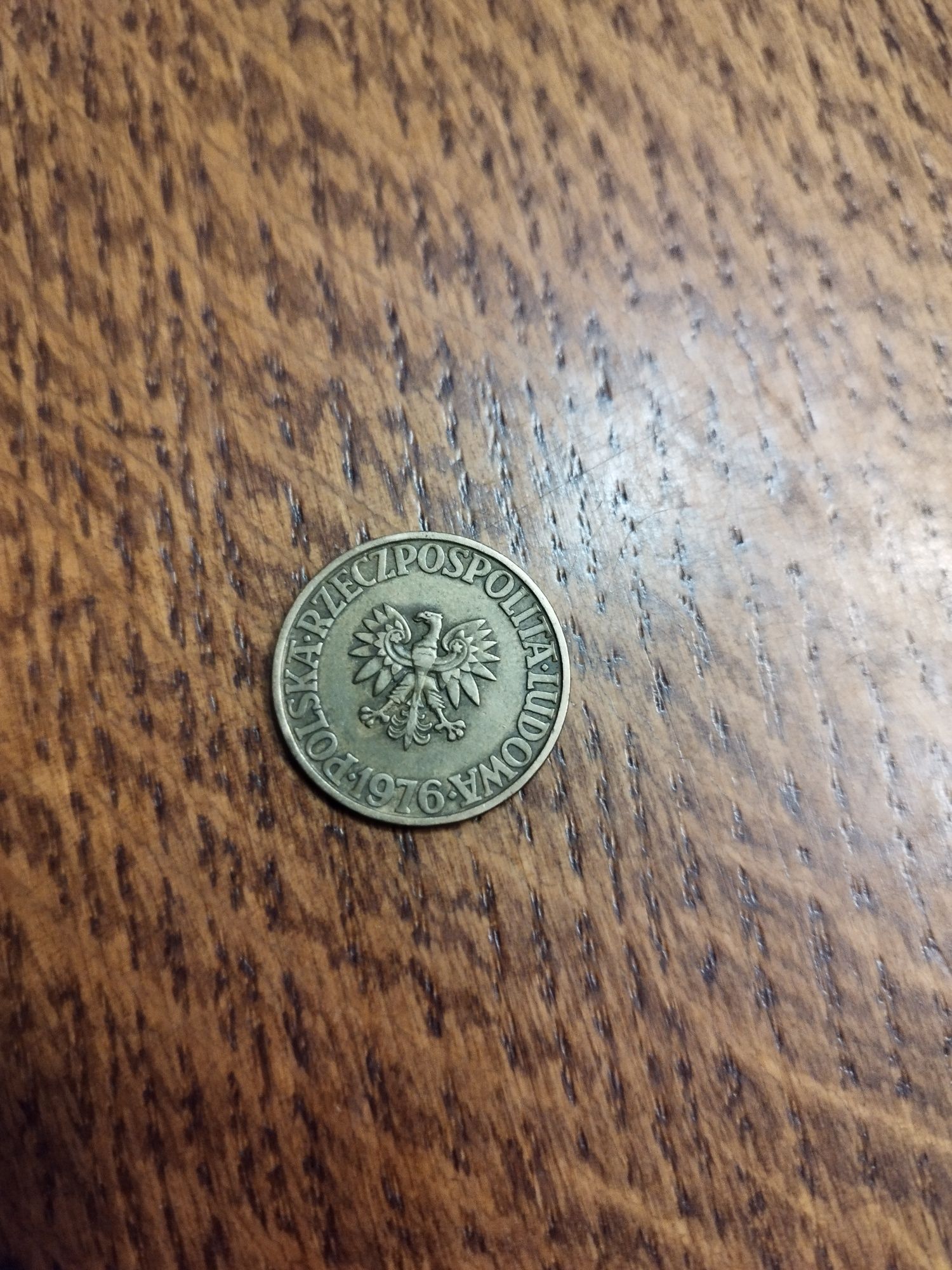 Moneta 5 zł z 1976 bez znaku mennicy