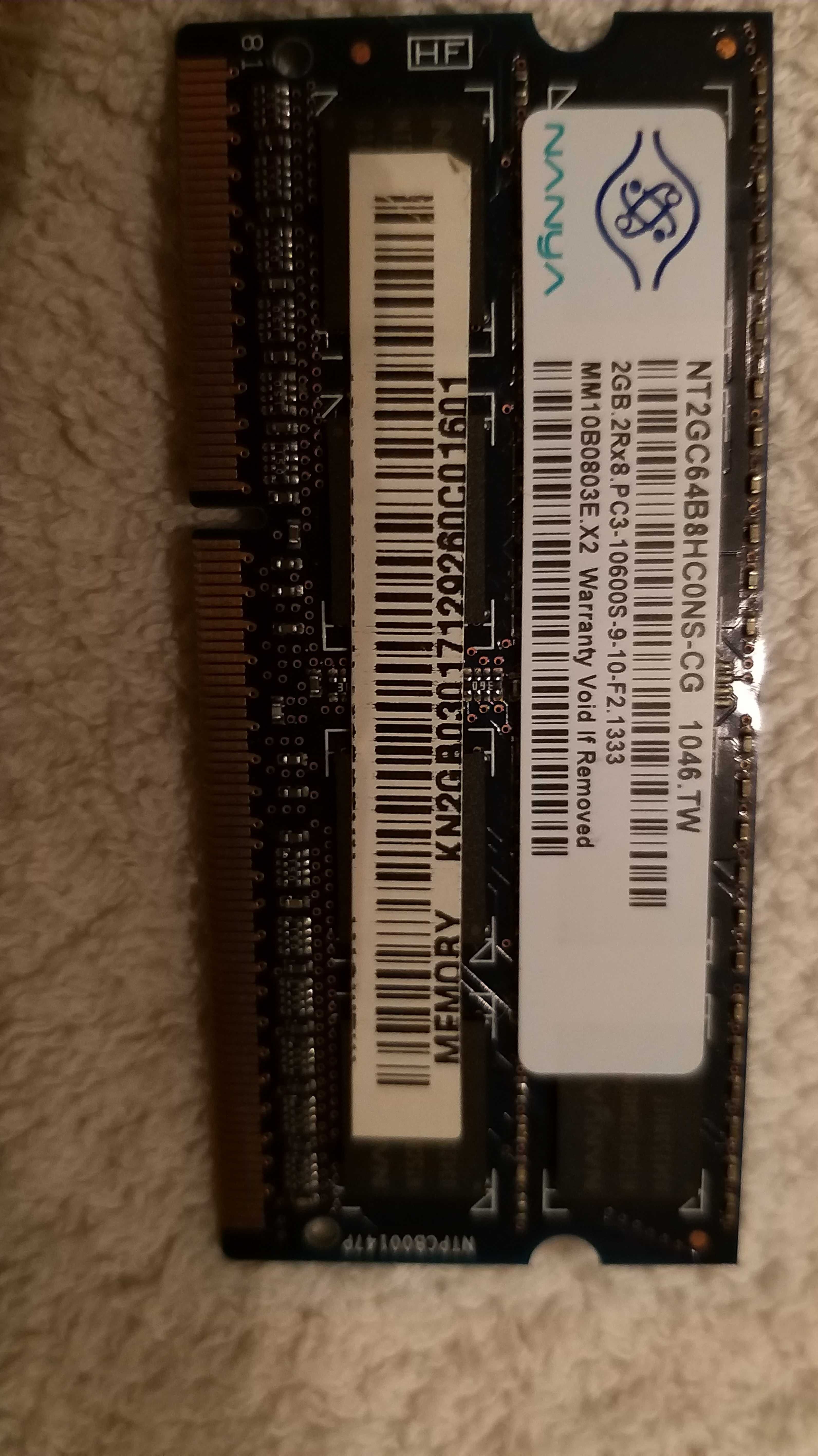 memoria Ram portátil nanya 2gb