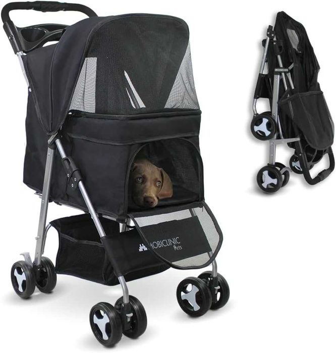 Wózek dla psa lub kota  do 15 KG MOBICLINIC ZUMA black Promocja