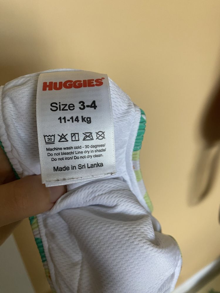 Підгузок для плавання багаторазовий плавки Huggies розмір 3-4 11-14 кг