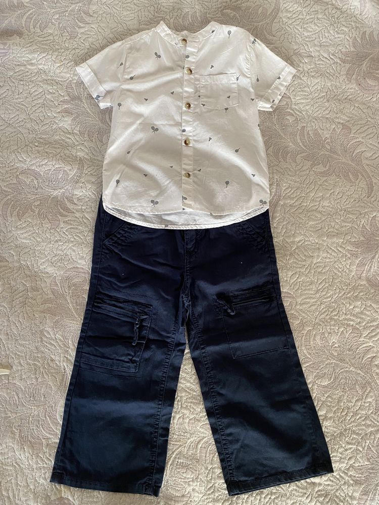 Lote roupa conjunto calças Tommy Hilfiger e camisas menino 2 anos