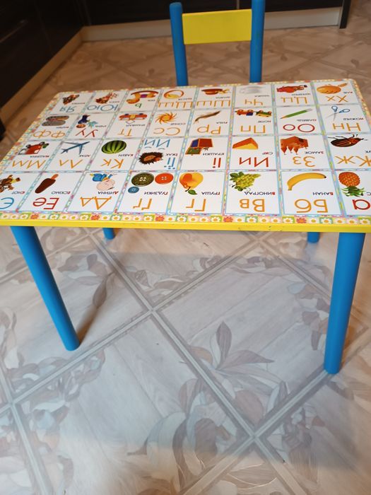 Детский стол Алфавит Дитячий стіл абетка