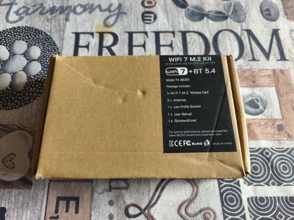 Kit placa de rede WiFi 7 M.2