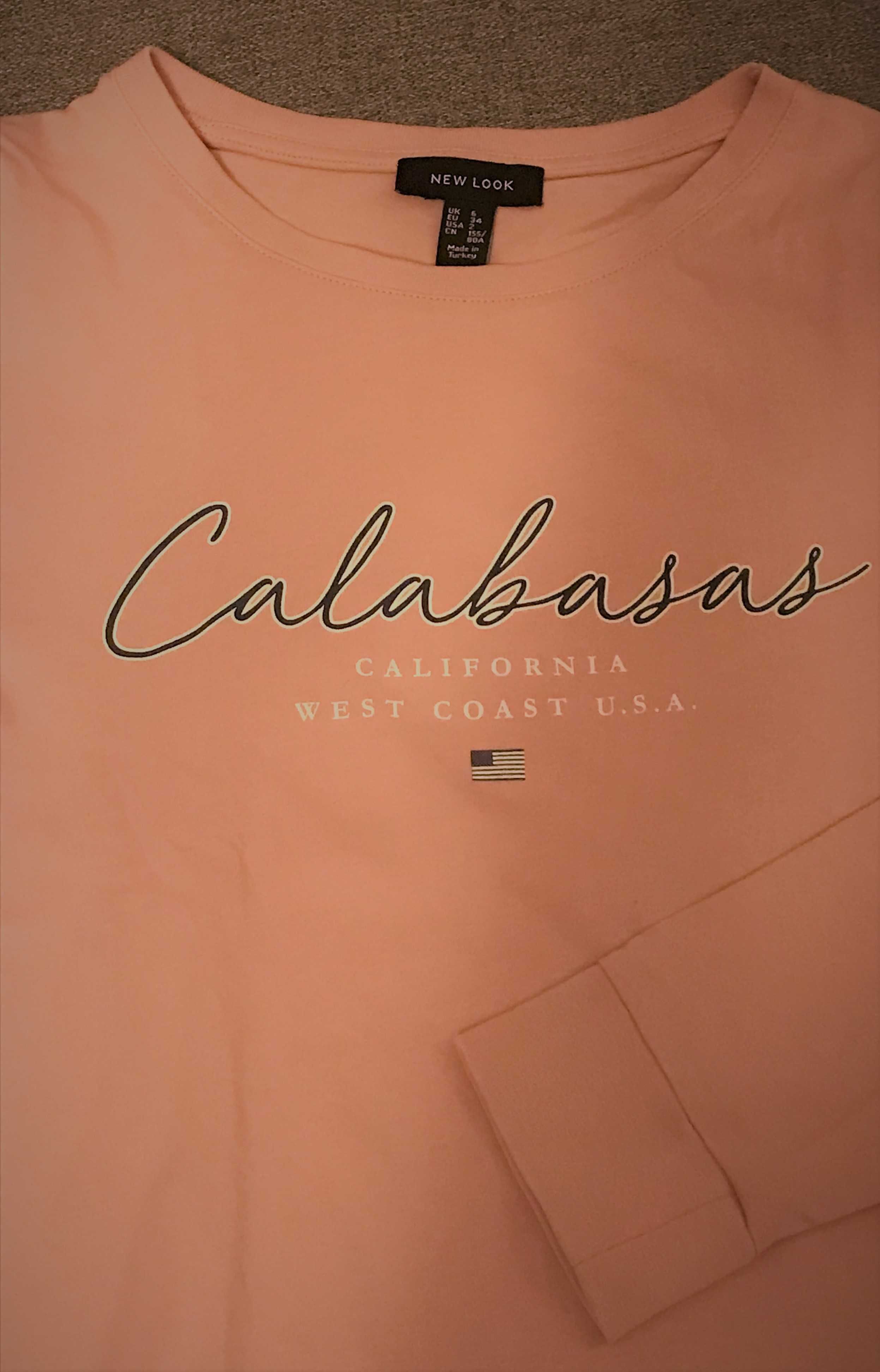 Bluzka blady róż NEW LOOK rozm. 34 CALABASAS