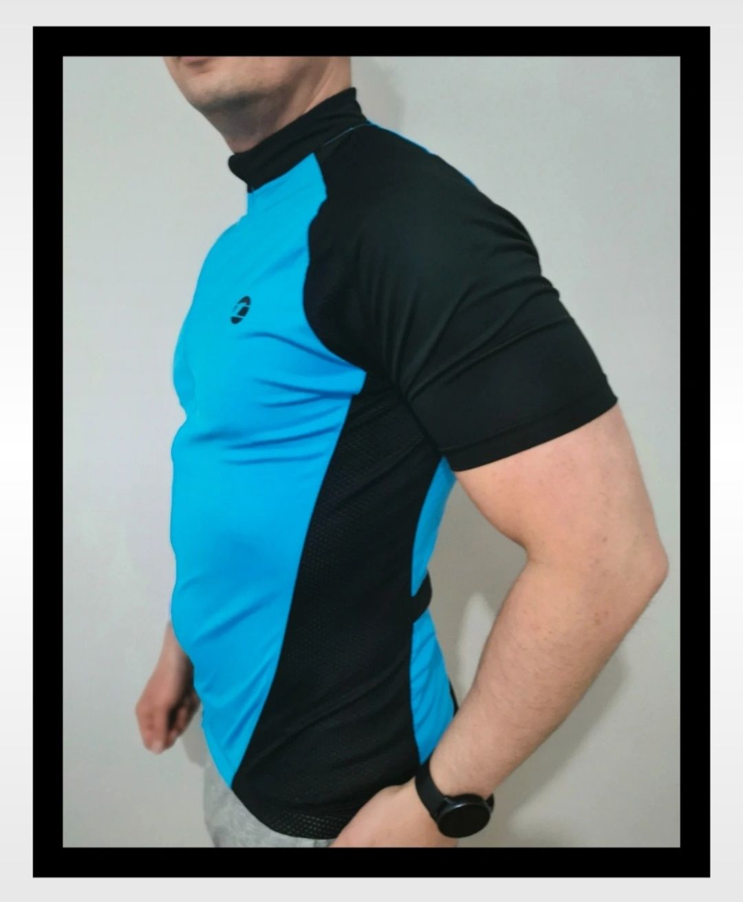 Koszulka kolarska/rowerowa Tenn (M/38) #jaknowa #męska #jasnoniebieska