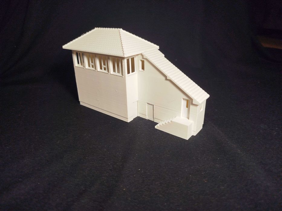 Model nastawni ND1 z Nowego Drezdenka skala H0. Rekonstrukcja ze zdjęć