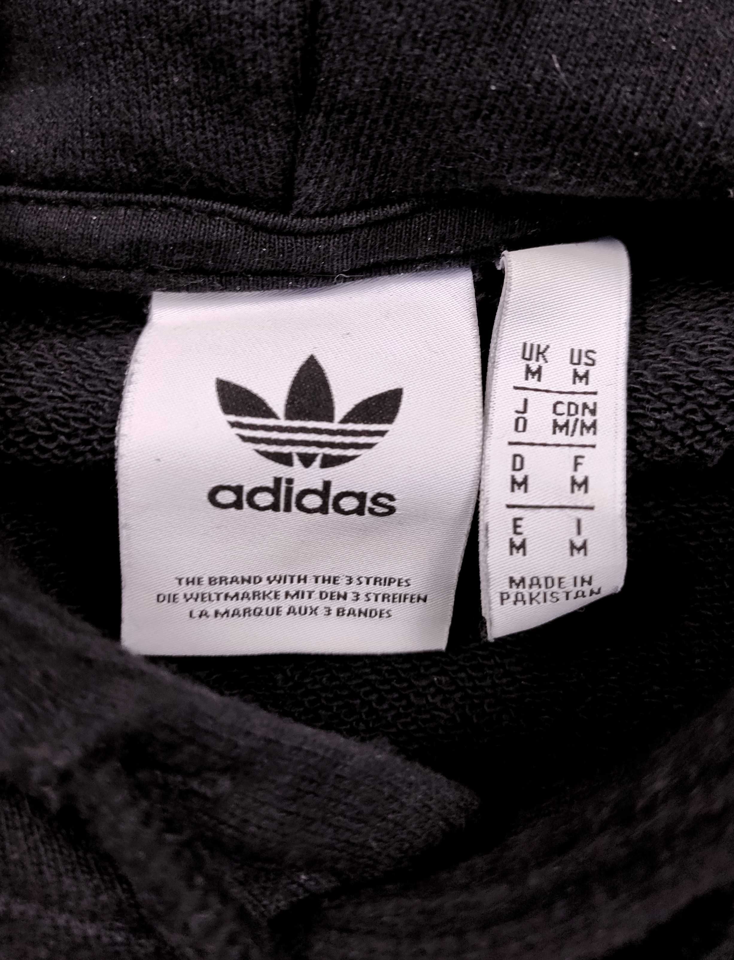 Czarna bluza Adidas Originals big logo hoodie M