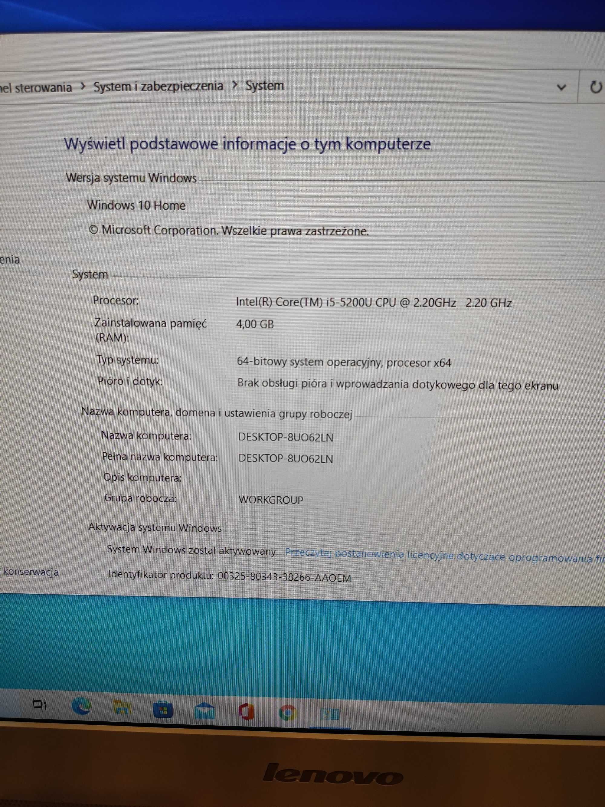 Lenovo C50-30 (F0B100QYGE) komputer stacjonarny all-in-one PC 23"