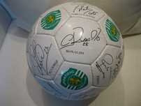 Bola SCP Oficial - Autografo Cristiano Ronaldo 2002/03 Colecionadores