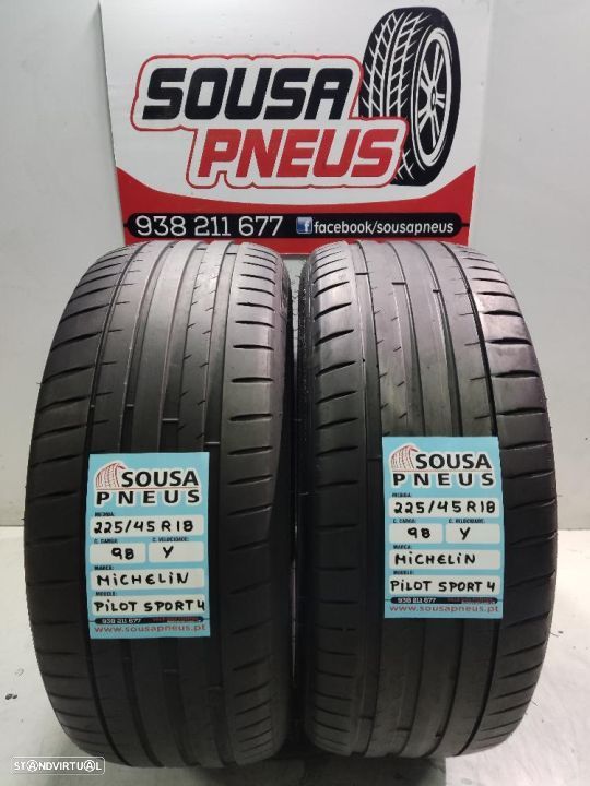 2 pneus como novos 235-45r18 michelin - oferta dos portes