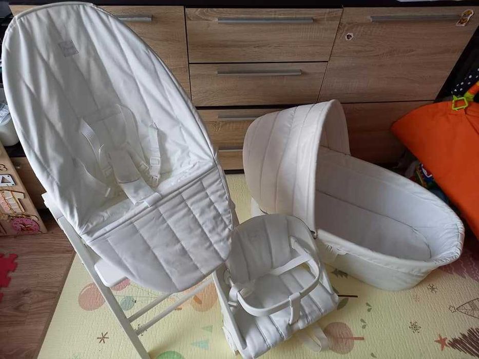 Zestaw krzesełko, leżaczek, łóżeczko Baby Dan Angel