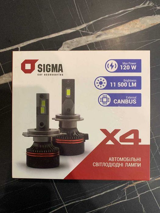 LED лампи H7 SIGMA X4 60W H7 11500LM